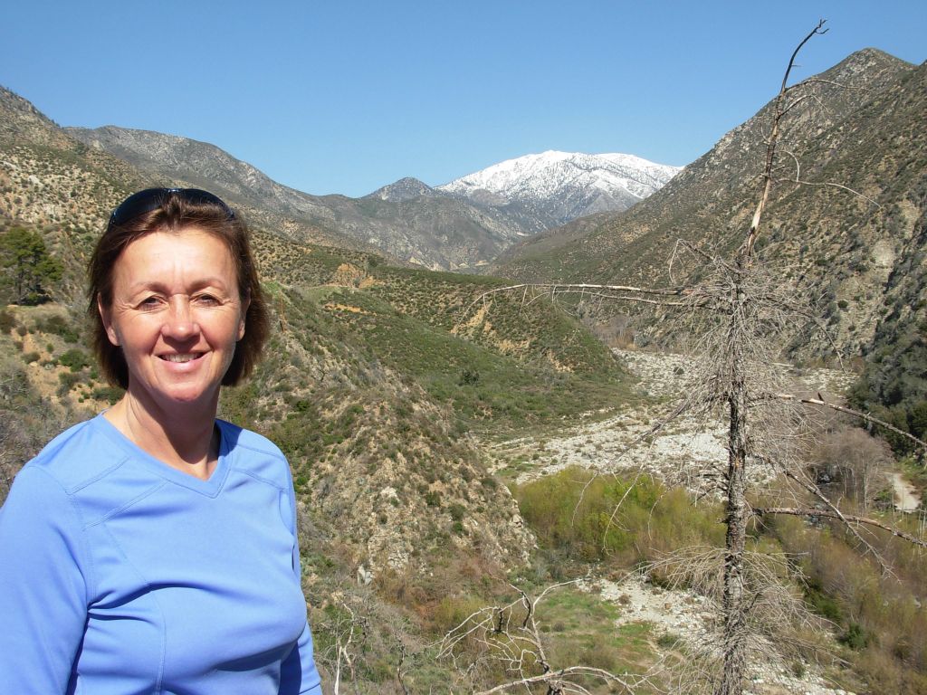 Kathy M on way to Mt. Baldy